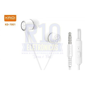 FONE DE OUVIDO KAIDI KD-7001 COM MICROFONE