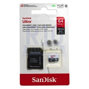 MICRO SD 64GB SANDISK ULTRA 100MB/S C10