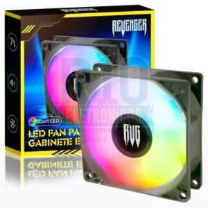 COOLER PARA GABINETE REVENGER VR337 80MM COM LED RGB