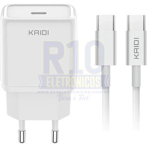 CAREEGADOR TIPO-C KAIDI KD-108C TURBO 20W 