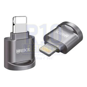 ADAPTADOR OTG HREROS LIGHTNING P/MICRO SD HS-662