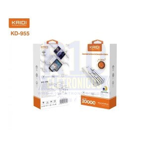 POWER BANK KAIDI 20000MAH KD-955 4 CABOS