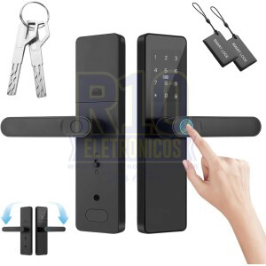 FECHADURA INTELIGENTE KNUP KP-CA620 CHAVE/TAG/SENHA/DIGITAL/CONTROLE