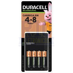 CARREGADOR DE PILHA DURACELL C/4 PILHAS AA 2500
