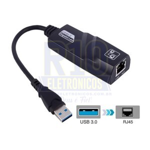 ADAPTADOR DE REDE KAPBOM KA-1555 USB3.0 GIGABIT USB PARA RJ45