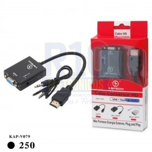 CABO CONVERSOR HDMI X VGA KAPBOM KAP-V079