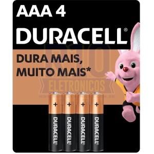 PILHA DURACELL ALCALINA AAA C/4