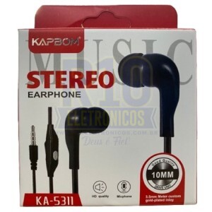 FONE DE OUVIDO KAPBOM KA-5311 COM MICROFONE