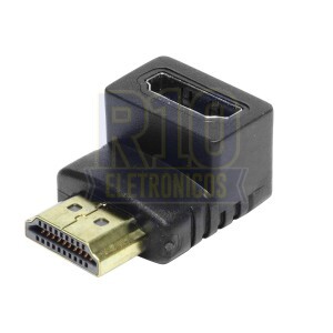 ADAPTADOR HDMI 90º EXBOM HDMI FEMEA/HDMI MACHO