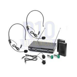 MICROFONE LAPELA SEM FIO LELONG LE-910 VHF DUPLO ANTI-INTERFERENCIA