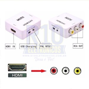 CONVERSOR HDMI P/ AV ALTOMEX 1080P AL-AV100