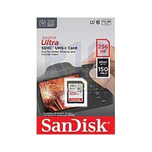 MEMÓRIA SDXC 256GB ULTRA 150MB/S C10 SANDISK