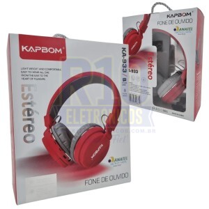FONE BLUETOOTH KAPBOM KA-933 ESTÉREO MICRO SD 