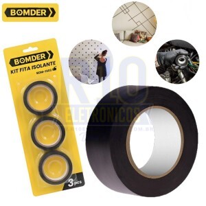 FITA ISOLANTE BOMDER BOM-1303 KIT COM 3