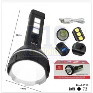 LANTERNA LED KAPBOM KA-L1718 COM FLASH DE LUZ 