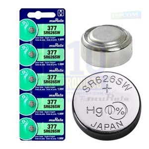 BATERIA DE RELÓGIO MURATA 377 / SR626SW C/20