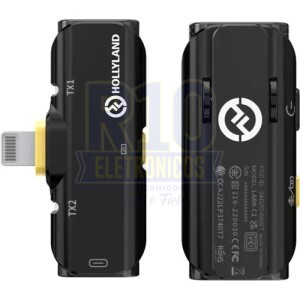 MICROFONE LAPELA SEM FIO HOLLYLAND LARK C1 LIGHTNING 