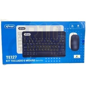 TECLADO E MOUSE SEM FIO KNUP TE127 KIT BLUETOOTH