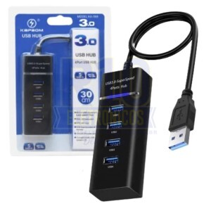 HUB USB 4 PORTAS 3.0 KAPBOM KA-1169 COM INDICADOR DE LED