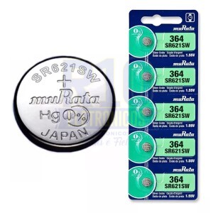 BATERIA DE RELÓGIO MURATA 364 / SR621SW C/5