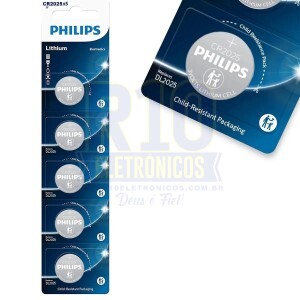 BATERIA CR2025 PHILIPS LITHIUM CARTELA C/5