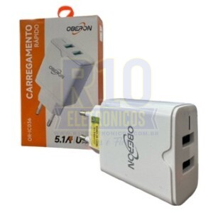 FONTE USB OBERON OR-IC036 C/2USB 5.1A