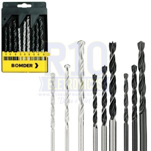 CONJUNTO COM 9 BROCAS BOMVINK BOM-5001 PARA FURADEIRA