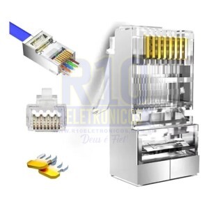 CONECTOR RJ45 CAT6 IT-BLUE LE-5549 POTE C/100 PCS