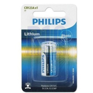 BATERIA CR123A PHILIPS C/1 LITHIUM PHOTO CR17345 DL123A EL123AP